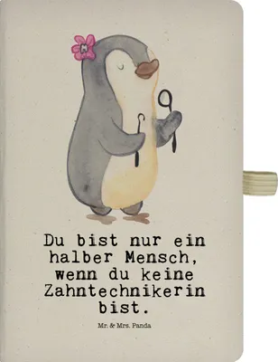 Produktbild von Mr. & Mrs. Panda Skizzenbuch Zahntechnikerin Herz - Transparent - Geschenk, notizbuch, Tagebuch, A5, Reisetagebuch, Journal, Adressbuch
