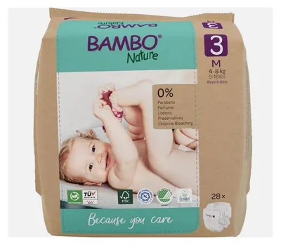 Produktbild von Bambo Nature Windeln Größe 3 (28 Stück)