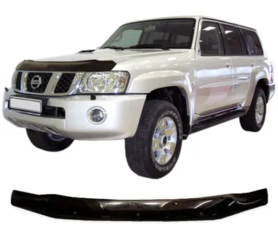 Image de Bra Capot Déflecteur Protection Pour Nissan Patrol 2005-2010, Aérodynamique, Assemblage Facile, Aucun perçage requis