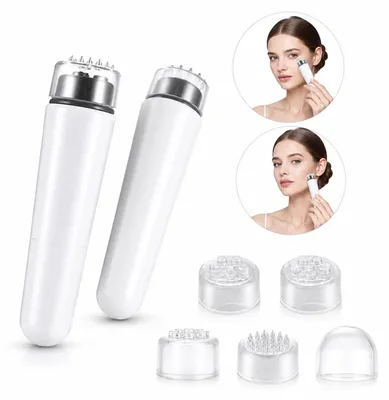 Produktbild von Gesichtsmassagegerät elektrisch, Vibrations Gesichtsroller für Hautpflege und Gesichtspflege, Massagegerät für Gesicht Augen Hals, Anti Aging Beauty Tool