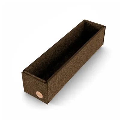 Produktbild von Aufbewahrungsbox CLEAN Filz 36 x 9 x 9 cm ohne Deckel in hellbraun meliert