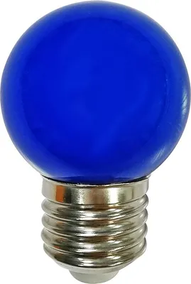 Imagen del producto de Lámpara LED, forma de esfera, 2W, casquillo E27, 360°, color azul