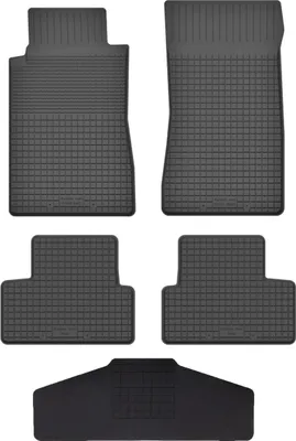 Produktbild von Gummi Fußmatten Set Für: Ford Mustang Mk6 (2014-) Gummimatten Schwarz