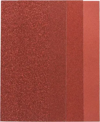 Produktbild von Schleifblatt-Set für Schwingschleifer, 25-teilig, ungelocht, 93 x 230 mm, 60-240