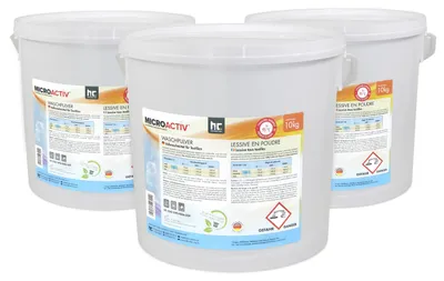 Produktbild von 3x 10 kg Microactiv® Waschpulver Vollwaschmittel