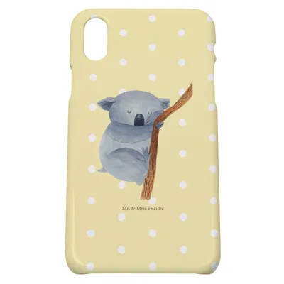 Produktbild von Mr. & Mrs. Panda Iphone 10 Handyhülle Koalabär - Gelb Pastell - Geschenk, Hülle, Träumen, Koala, Bär, Handy, X, Lustige Sprüche, Cover, Traumland, Traum
