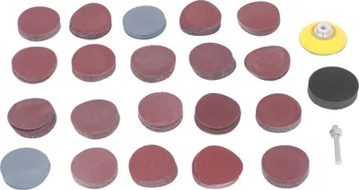 Produktbild von 203 Stück 50 mm beflocktes Schleifpapier, Schleifscheibe für Innengewinde, Polier- und Schleifpad