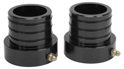 Image de Lot de 2 joints d'étanchéité pour tube d'essieu avant en aluminium usiné, résistants à l'oxydation, de rechange pour Jeep Wrangler et Cherokee TJ - Noir