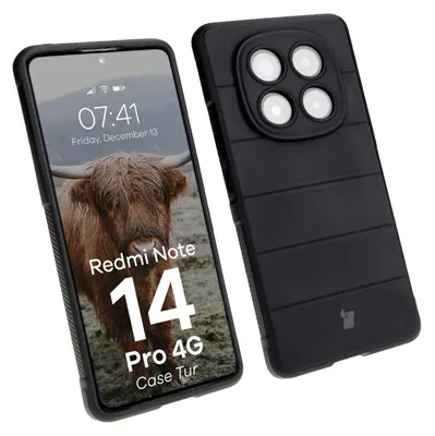 Produktbild von Bizon Case Tur Panzerhülle für Xiaomi Redmi Note 14 Pro 4G, schwarz