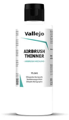 Immagine prodotto di Vallejo Airbrush Thinner 200 ml. Diluente per aerografo per vernici acriliche. Diluisce il colore senza alterarne le qualità.