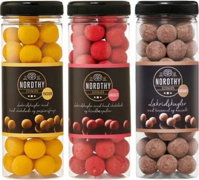 Produktbild von Nordthy Lakritzkugel probierset 3x300g