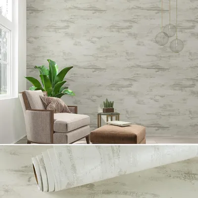 Produktbild von Selbstklebende Tapete in Betonoptik Grau Wandfolie 60x900 cm