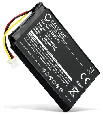 Image de CELLONIC 1x Batterie pour GPS / Navigation Compatible avec Garmin nüvi 65LMT, Nüvi 42, Nüvi 2689, 361-00056-01 - (1100mAh, 3.7V)