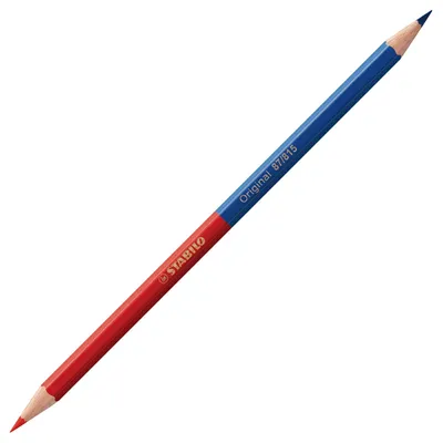 Obrázek produktu pro Prémiová barevná tužka - STABILO Original - balení 12 ks - dvoubarevná, červená a modrá