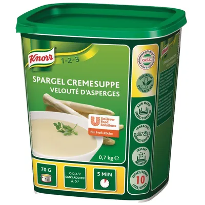Image de Knorr Velouté d'asperges goût naturel grand emballage Gastro 700g