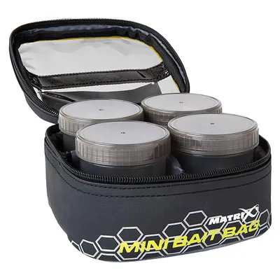 Produktbild von Fox Matrix Mini Bait Bag mit 6 Köderdosen 17x17x9cm - Ködertasche