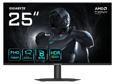 Obrázok produktu pre GIGABYTE G25F2A, 62,2 cm (24.5"), 1920 x 1080 px, Full HD, LED, 1 ms, Čierna