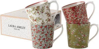 Produktbild von LAURA ASHLEY STOCKBRIDGES Porzellan Tassen / Becher 300 ml, 4 Stück