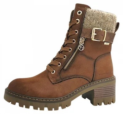 Productafbeelding van Tom Tailor  Damenschuhe Schnürstiefel Braun Freizeit
