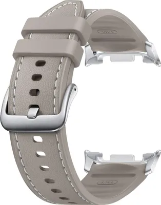 Produktbild von Samsung Hybrid Band (S/M/L) für die Galaxy Watch8 | Watch8 Classic, Band, Smartwatch, Graubraun, Samsung, Galaxy Watch8 | Watch8 Classic, Kunstleder