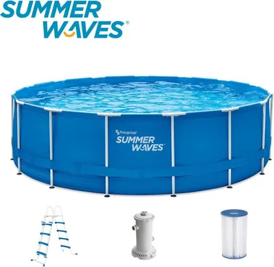 Produktbild von Summer Waves Zwembad Active Frame 457 X 122 cm + filterpomp