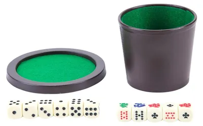 Produktbild von Pokerbecher mit Deckel und Würfel
