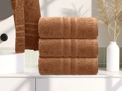 Produktbild von Handtuch Comfort 50 x 100 cm braun, 100% Baumwolle
