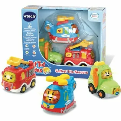 Image de Set de 3 voitures Vtech Tut Tut Bolides Coloré