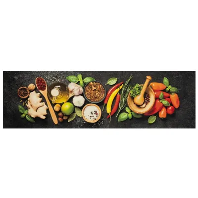 Immagine prodotto di Tappeto da Cucina Lavabile Spezie 45x150 cm Velluto