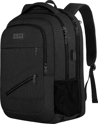 Produktbild von TRVLMORE 28L Rucksack - Rucksack mit 15,6 Zoll Laptopfach - Schulrucksack - Spritzwassergeschützt - Herren und Damen - Jungen und Mädchen - Schwarz