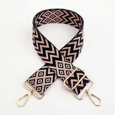 Productafbeelding van Schouderriem 75-130 cm verstelbaar - Tasriem - Handtas - Canvas - Karabijnhaak - 5 cm breed - Duurzaam nylon