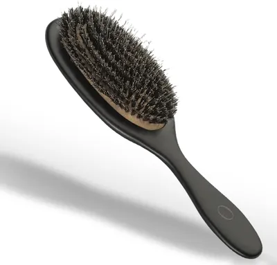 Obrázek produktu pro Max Pro - MOHI Black Gold Brush - kartáč na vlasy - kartáč z kančích štětin - zabraňuje vypadávání vlasů - velikost 2 - černý a zlatý