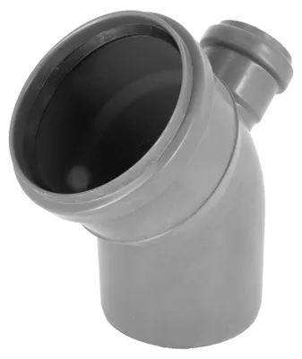 Produktbild von Abwasserrohrbogen Reduktion HT Rohr PP 45° Bogen DN 110  50 Abzweigung