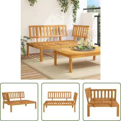 Produktbild von The Living Store Garten-Ecksofa aus Paletten Massivholz Akazie