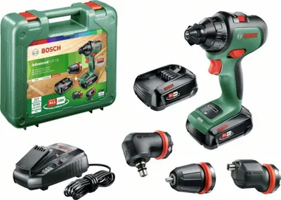 Obrázek produktu pro Bosch AdvancedDrill 18, Vrtačka s pistolovým držadlem, Rychloupínací, Bezkartáčový, Černá, Zelená, 1,3 cm, 1350 ot/min