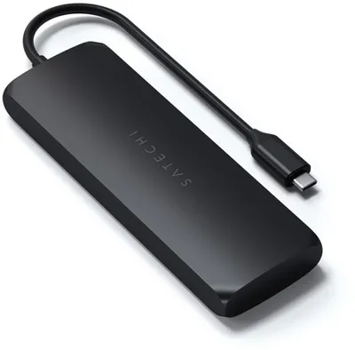 Produktbild von Satechi ST-UCHSEK, Kabelgebunden, USB 3.2 Gen 2 (3.1 Gen 2) Type-A, 100 W, Schwarz, SATA, M.2