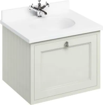 Immagine prodotto di Casa Padrino lavabo sospeso / mobile vanity con piano in marmo e cassetto 66 x 55 x H. 59 cm