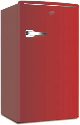 Kühlschrank Vintage-Design 85 L E-Klasse Rot Null-Grad-Fach