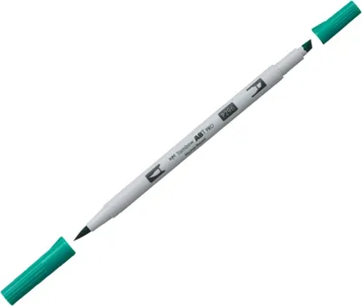 Produktbild von Dual-Fasermaler ABT Pro Keilspitze/Pinselspitze Alkoholbasis green Packung mit 3 Stück