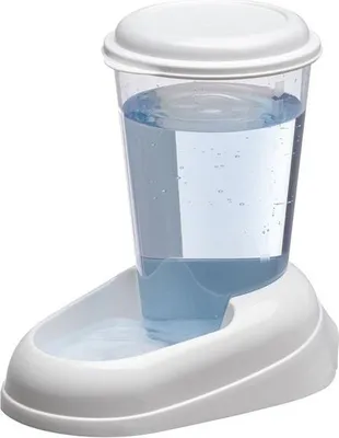 Obrázok produktu pre Ferplast NADIR, Automat na vodu pre domáce zvieratá, Plast, Priehľadná, Biela, Univerzálne, 3 L, 202 mm