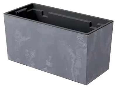 Produktbild von Prosperplast Urbi Case Beton Effect Collection 39.5x18.5x19.5 Cm Blumentopf Durchsichtig Durchsichtig One Size