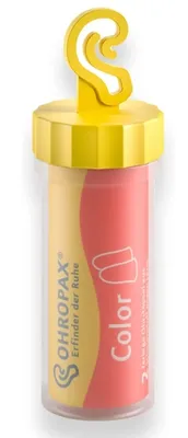 Obrázek produktu pro Ušní Zátka Ohropax Color, 2 Kusy - Odolná ochrana před hlukem a vodou. Jemná a pohodlná. Pro klidný spánek a ochranu sluchu.