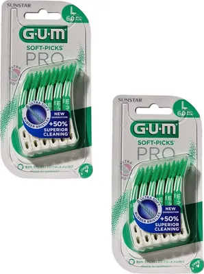 Produktbild von 2x  GUM Soft-Picks Pro large 2x 60 Stück