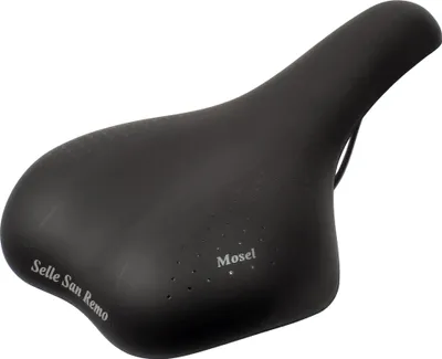Produktbild von Selle San Remo Fahrrad Sattel -Mosel für City Trekking Bikes - Black (Arbeitsplatzpaket)