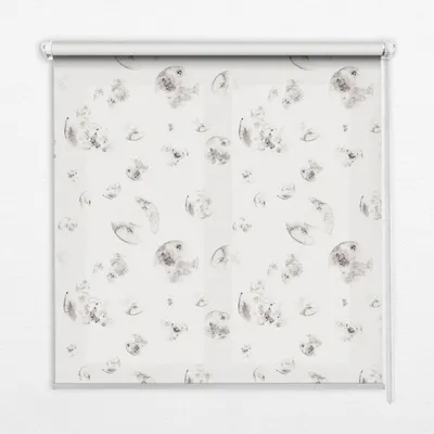 Produktbild von Seitenzug-Rollo Fensterrollo Jalousie - Thermo-Rollo Verdunkelungsrollo - 140x180 cm - Planeten