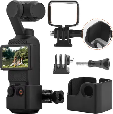 Produktbild von DJI Osmo Pocket 3 Kamera-Adapterhalterung - 1/4 Zoll Halterung, Schwarz