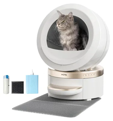 Smarte Katzen-Toilette 110 l, 15 Tage selbstreinigend, App-Steuerung