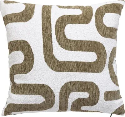 Immagine prodotto di Cuscino Jacquard Safina verde-kaki 40x40 cm  - Atmosphera, brand di arredamento