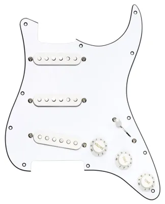 Produktbild von DiMarzio Vintage Strat Replacement Pickguard - White FG2108WA5