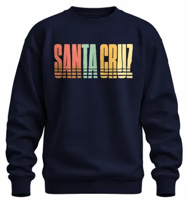 Productafbeelding van Santa Cruz retro vintage sweatshirt, California surf, strand, westkust, marineblauw, maat XL